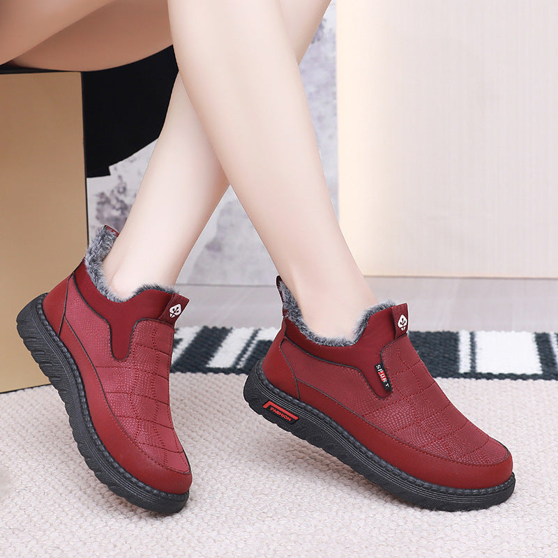 Women's Fashion Casual Non-slip Flat Cotton Boots