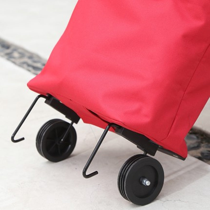 Hand bag shopping cart, folding towing bag retractable