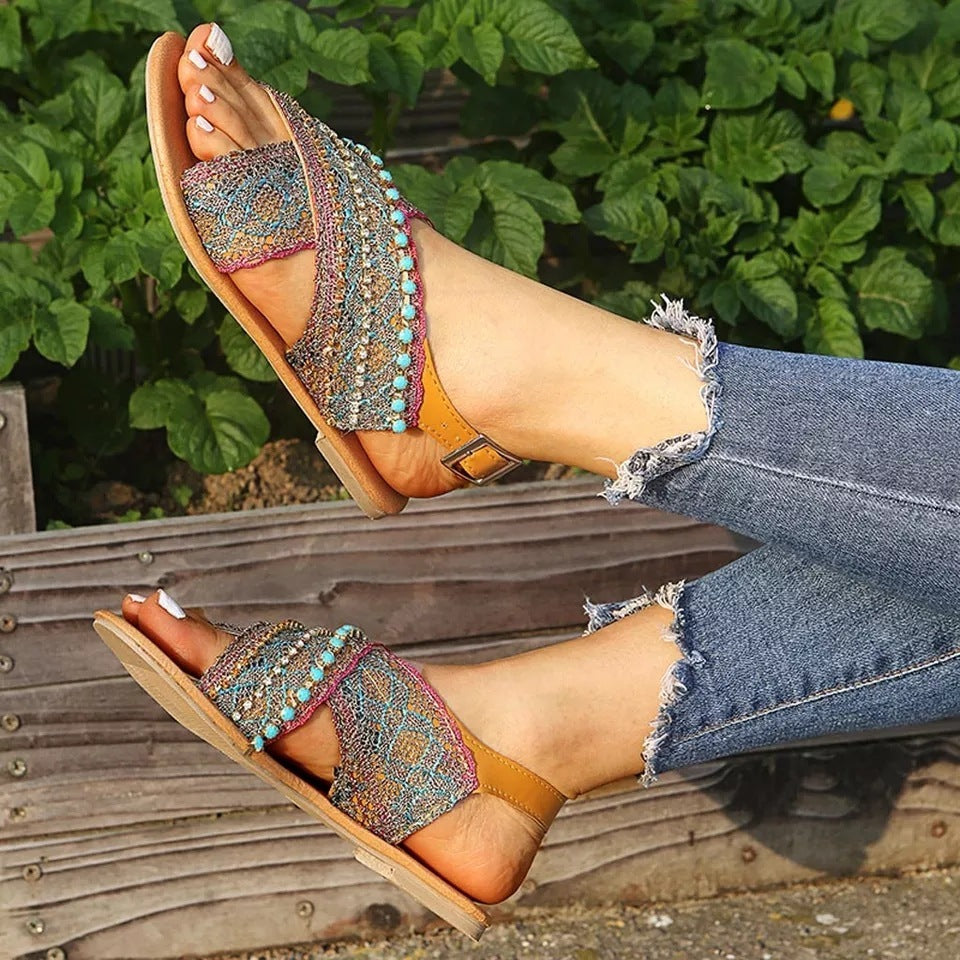 Women's Plus Size Sandals Flat Shoes