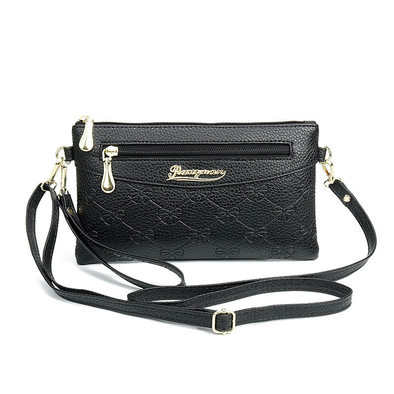 Bags Women's Fashion New Women's Small Bag Crossbody Bag Casual Embossed Soft Material Women's Clutch Mobile Phone Coin Purse