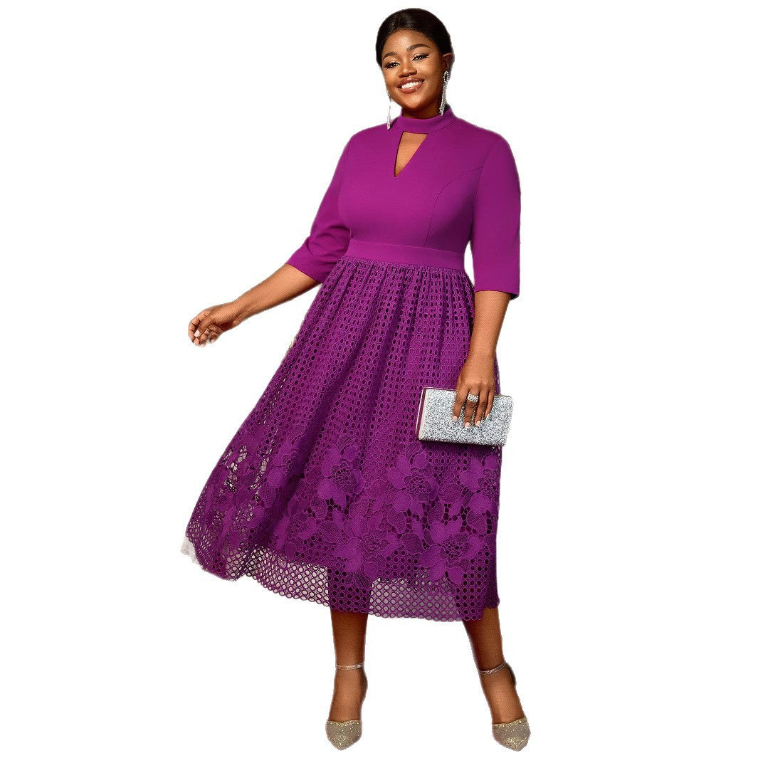 A Elegant Half-length Sleeve Dress
