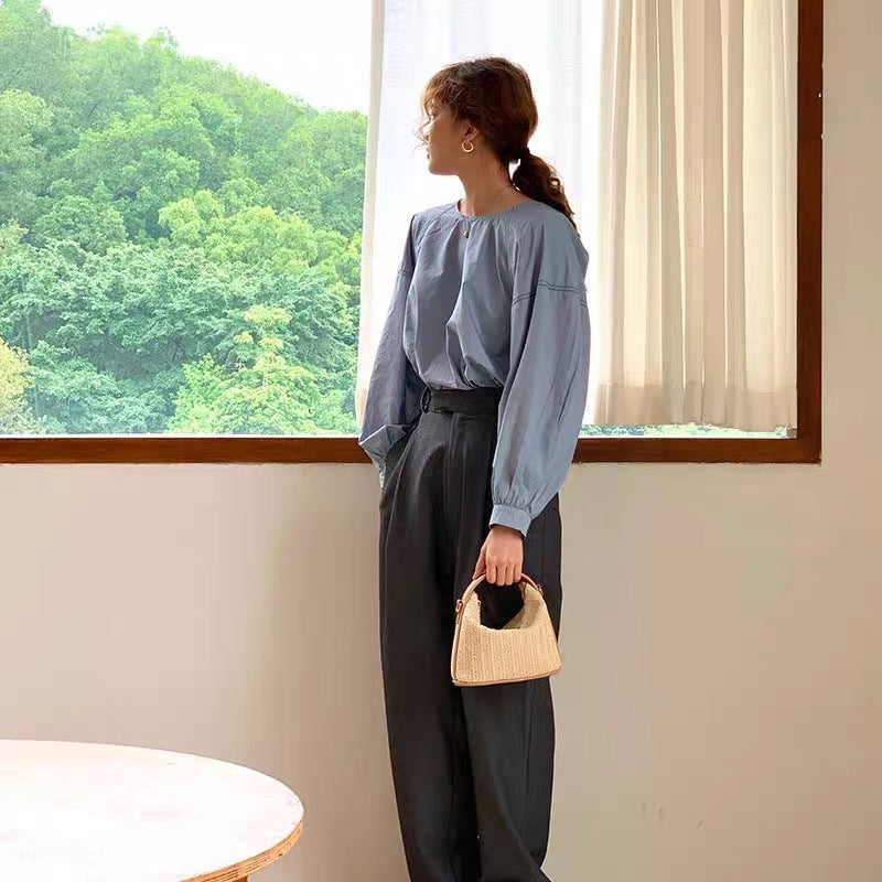 Summer Hand-held Straw Woven Bag