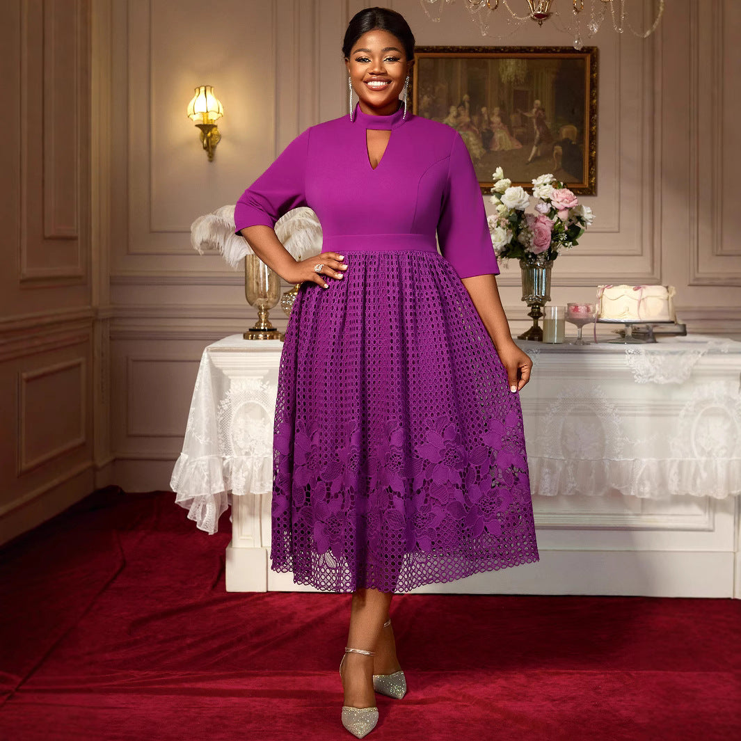 A Elegant Half-length Sleeve Dress