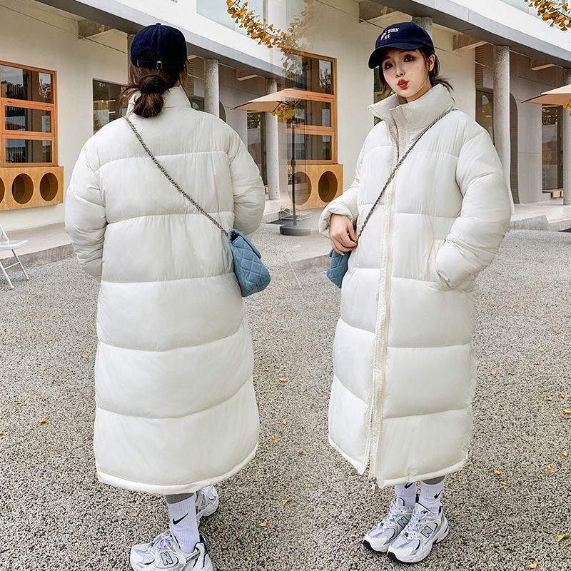 Down Jacket Female Overknee Long Loose Lapel