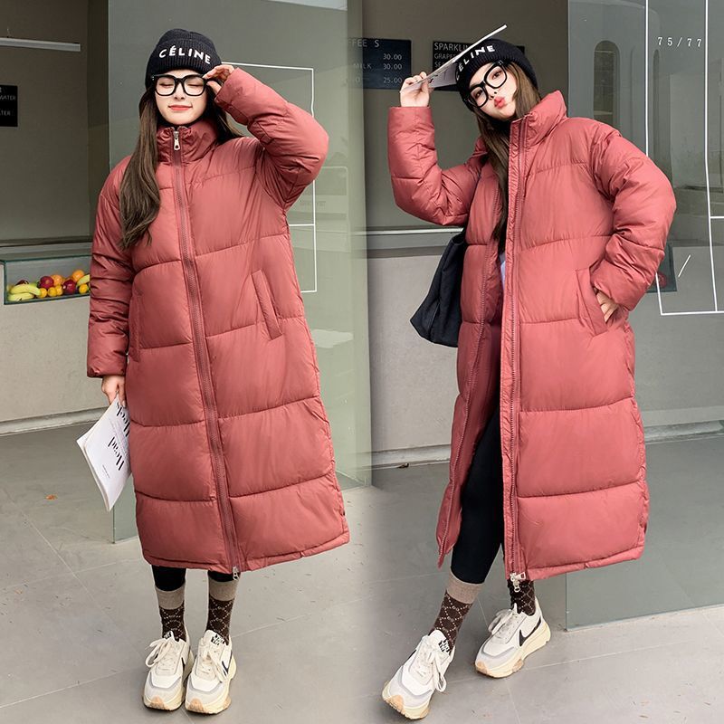 Down Jacket Female Overknee Long Loose Lapel