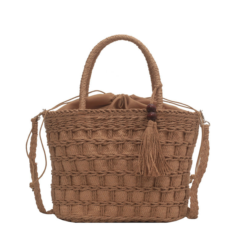 Ladies' New Tassel Hand-held Diagonal Dual-use Bag
