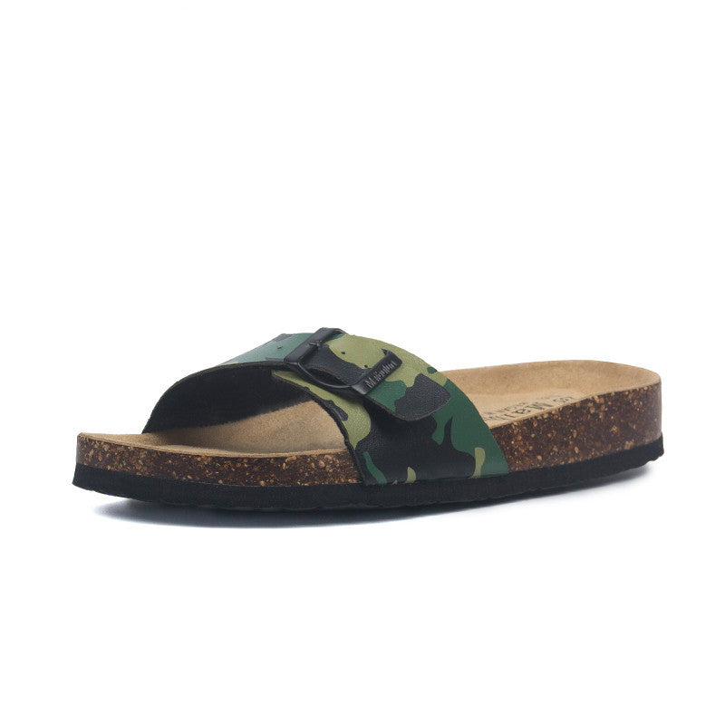 Single buckle sandals women's shoes muffins