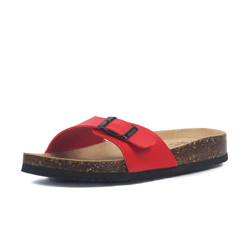 Single buckle sandals women's shoes muffins