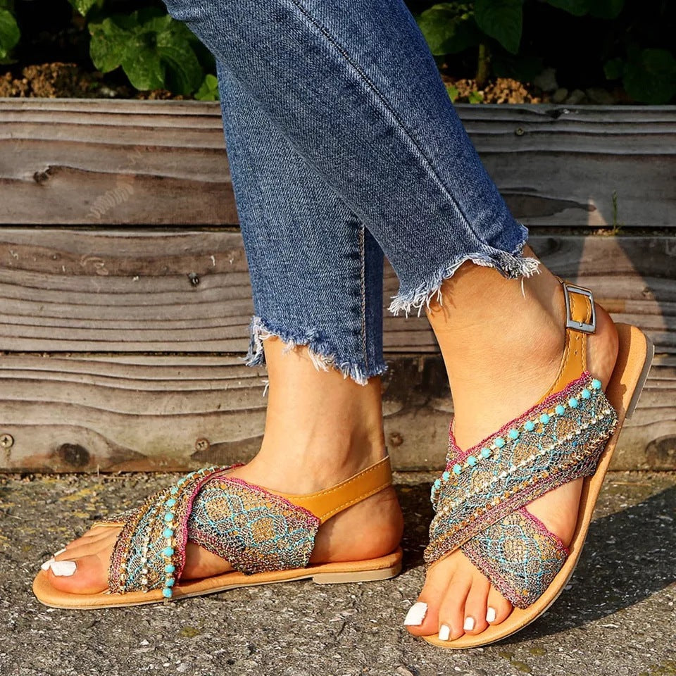 Women's Plus Size Sandals Flat Shoes