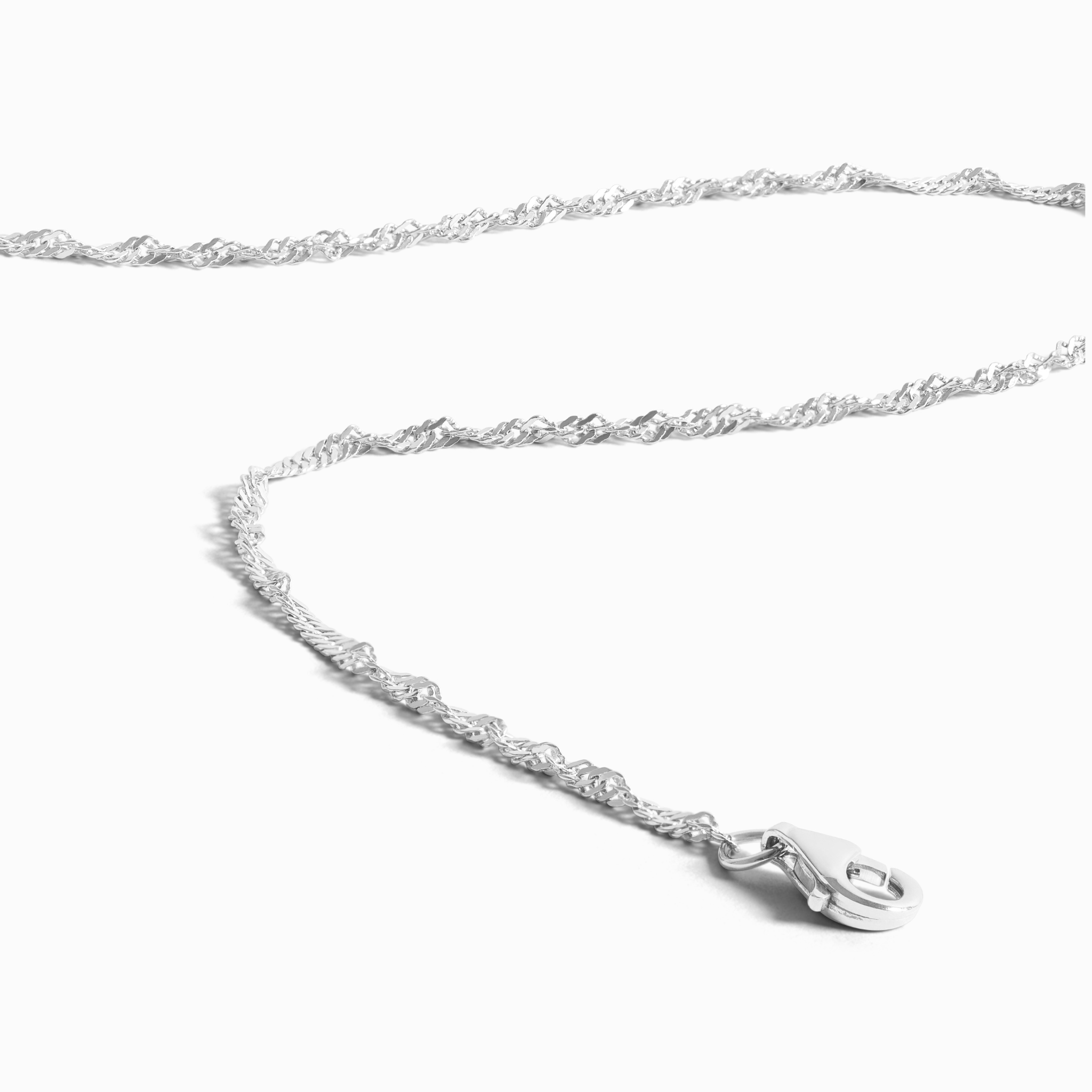 Collier à chaîne torsadée en argent sterling