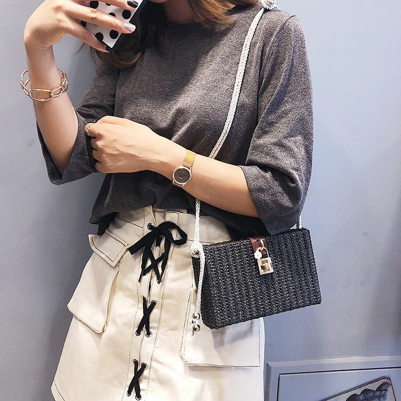Woven Crossbody Hand Bag