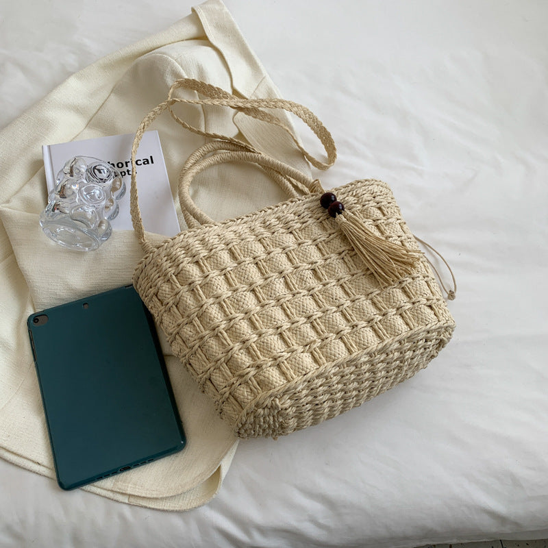 Ladies' New Tassel Hand-held Diagonal Dual-use Bag