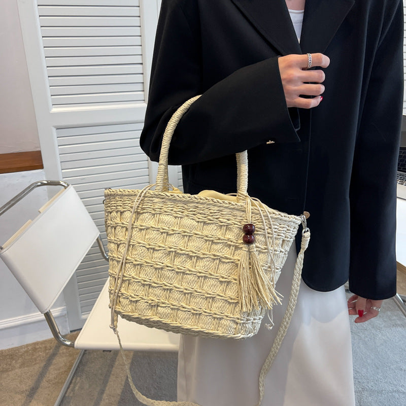 Ladies' New Tassel Hand-held Diagonal Dual-use Bag
