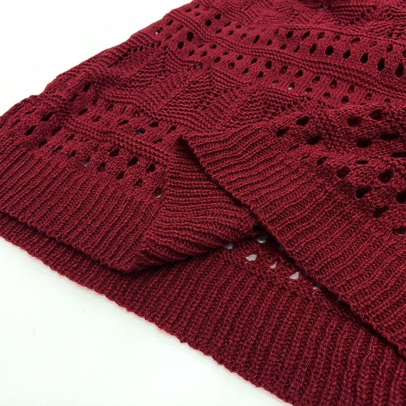 Plus Size Women's Sweater Long Sleeve V-neck Pullover Loose Sweater