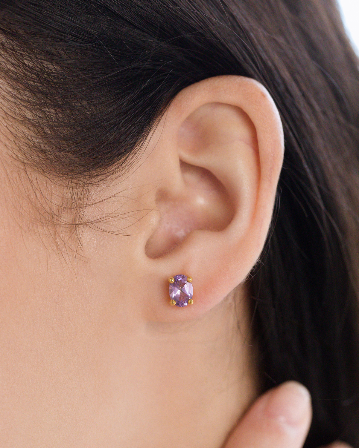 Komplettes Set – Amethyst-Schmuckset in 18-karätigem Gold Vermeil