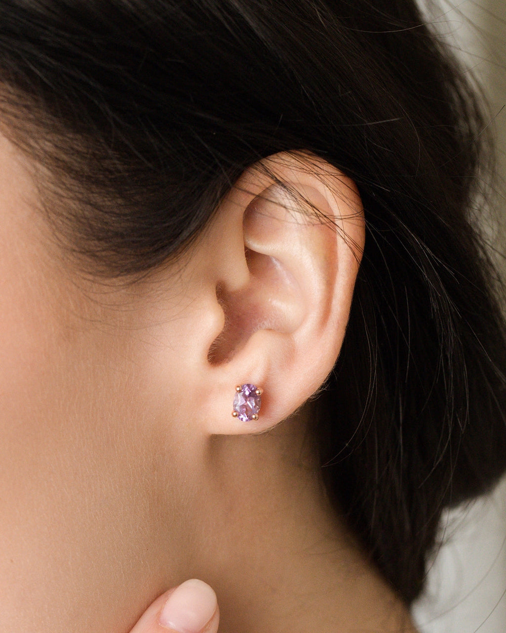 Essentielles Amethyst-Schmuckset in 18-karätigem Roségold-Vermeil