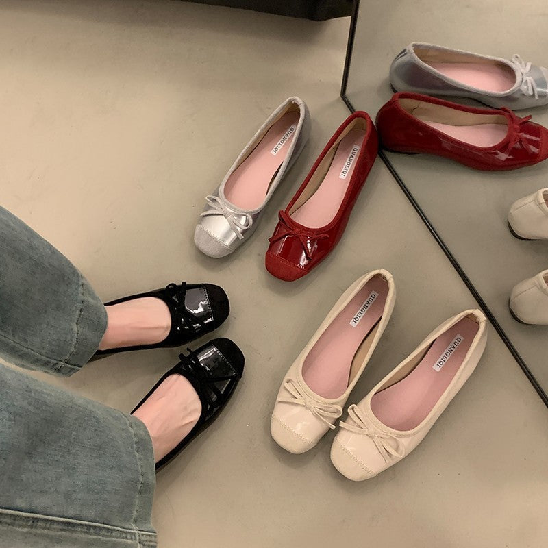 Spring And Autumn Retro Ballet Gentle Wanwan Style Shoes