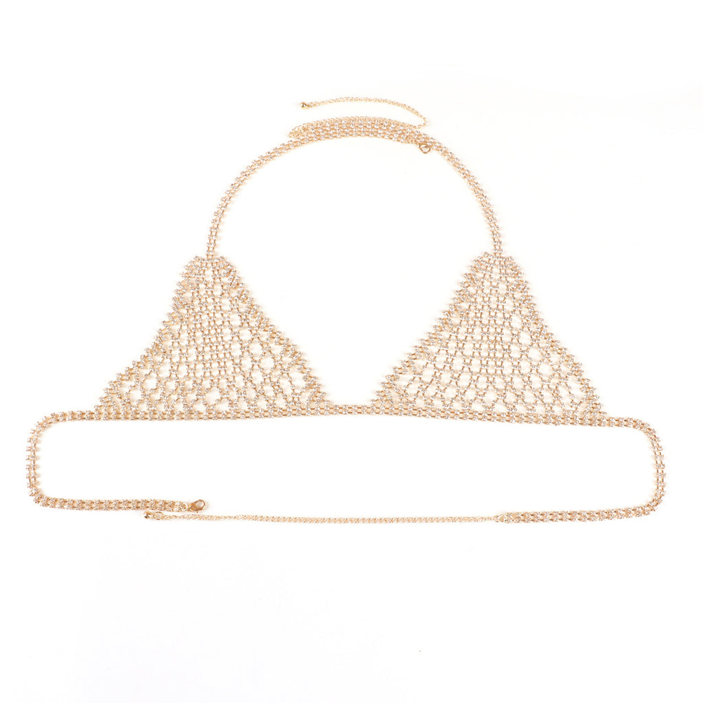 Personalized Beach Party Sexy Bikini Rhinestone Underwear Body Chains Women