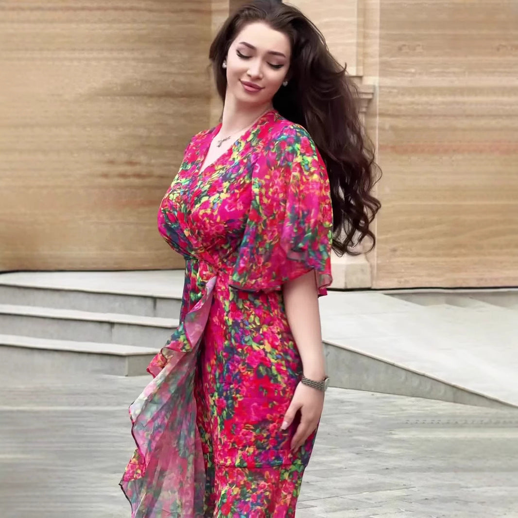 Sexy Elegant Graceful Short Sleeve Sweet Dress