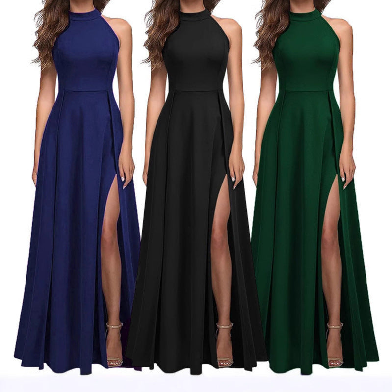 Women's Halter Evening Dress Summer Fashion