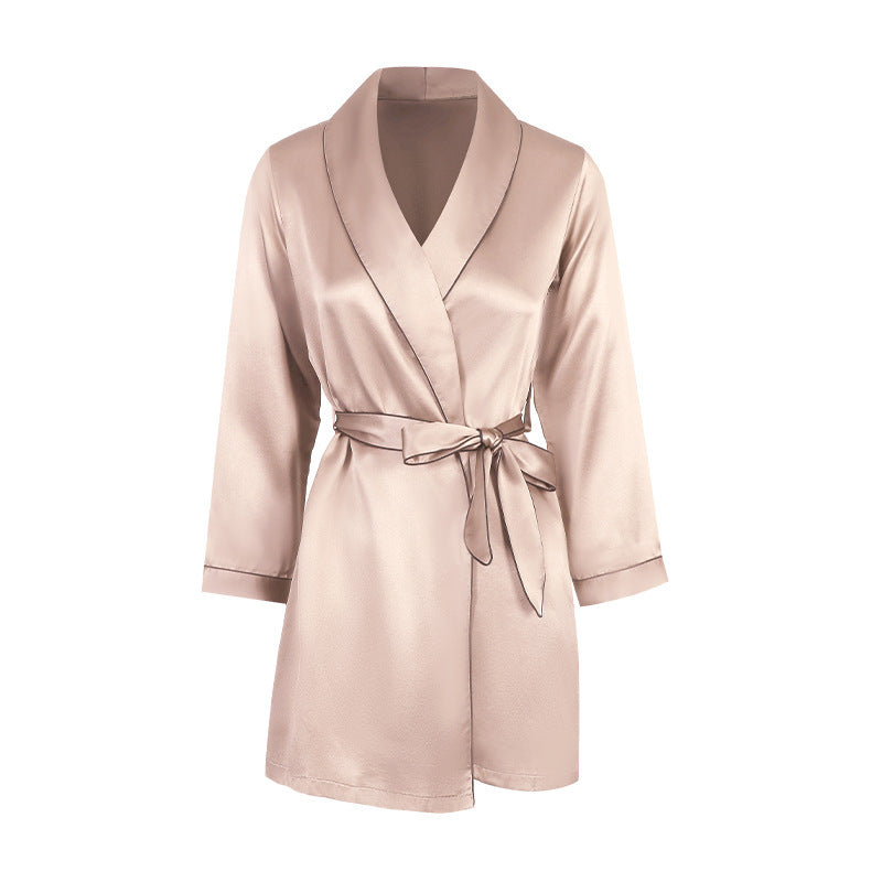 Women's High-end Mulberry Silk Luxury Home Silk Robe
