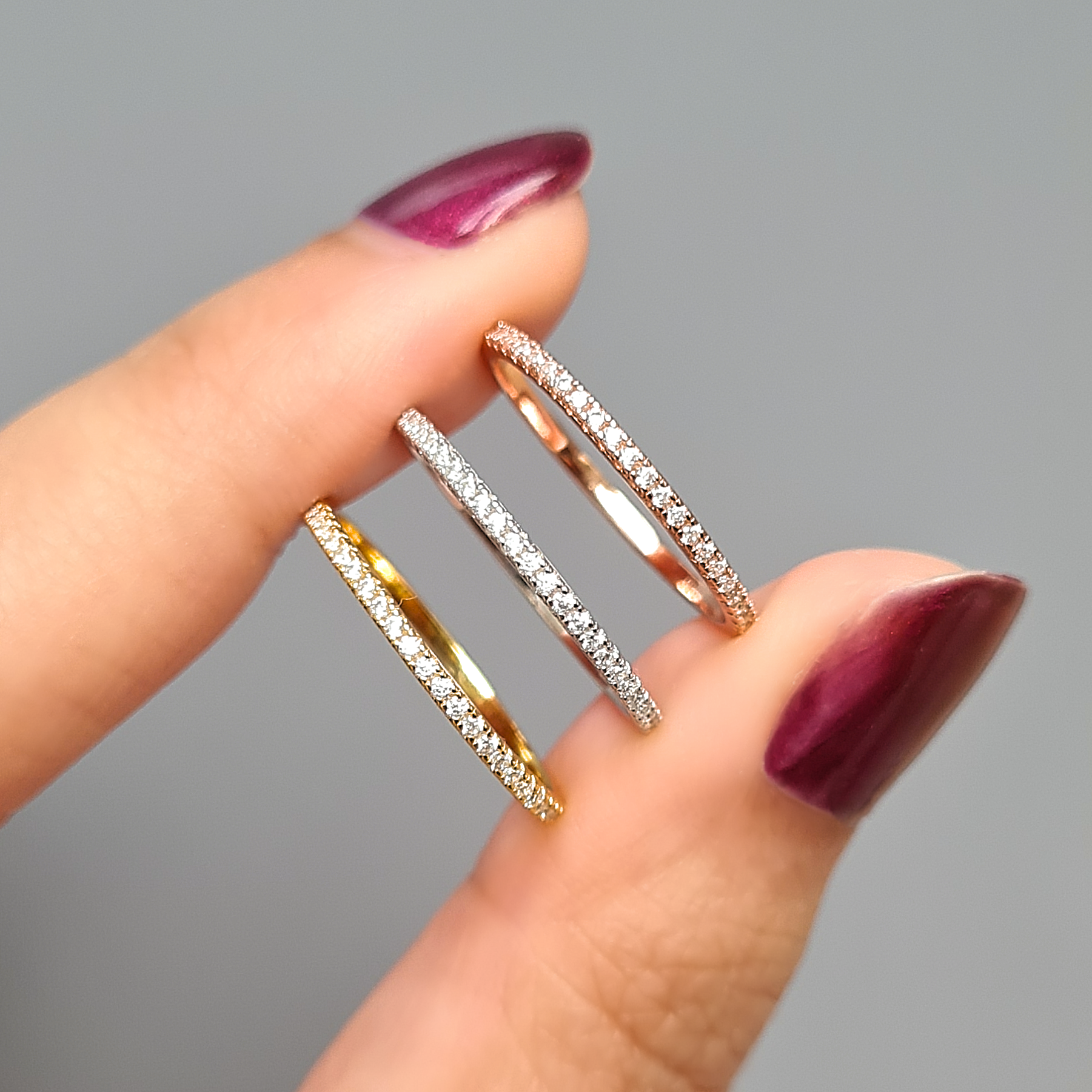 Alliance fine (1,2 mm) en or rose