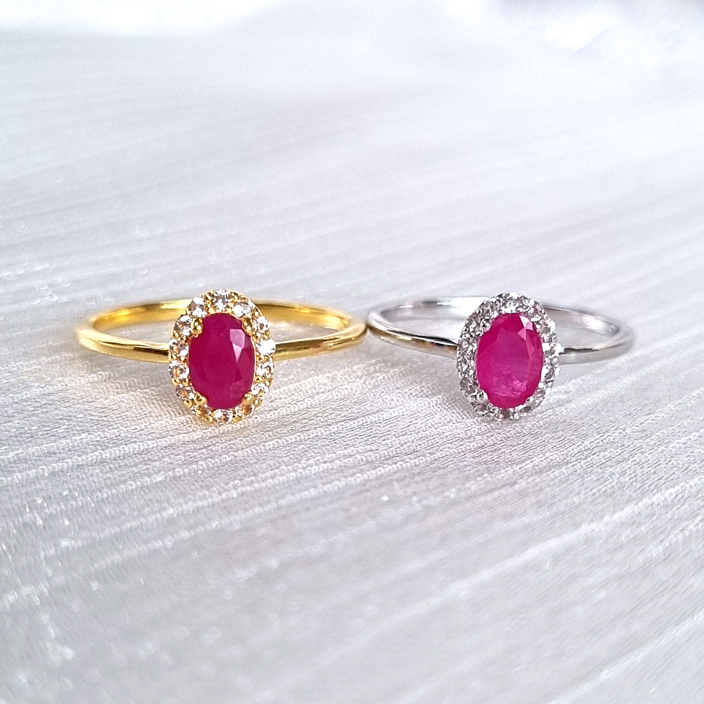 Ruby Ring in 18k Gold Vermeil