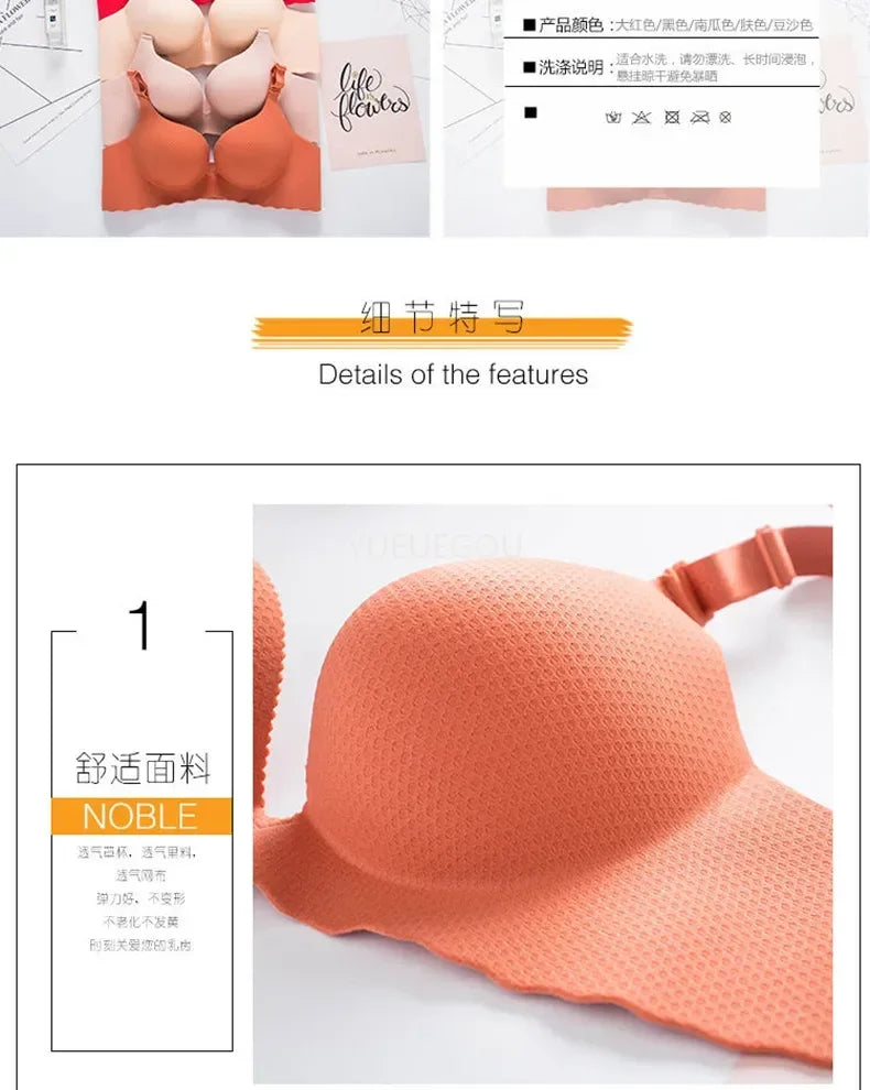 2025 New Extreme Push Up Bra 8cm Pads Small Bust Double Cup Padding Wireless Adjustable Plunge Bra Seamless Lift & Natural Shape