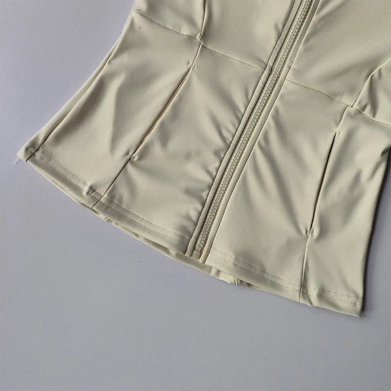 Women Sports Jacket Zip Fitness Yoga Shirt Workout Running Coats Warm Gym Long Sleeve Top Cardigan Slim Tight Jacket Activewear