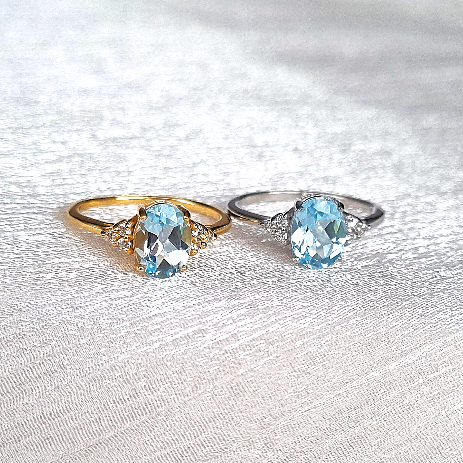 Sky Blue Topaz Ring in 18k Gold Vermeil
