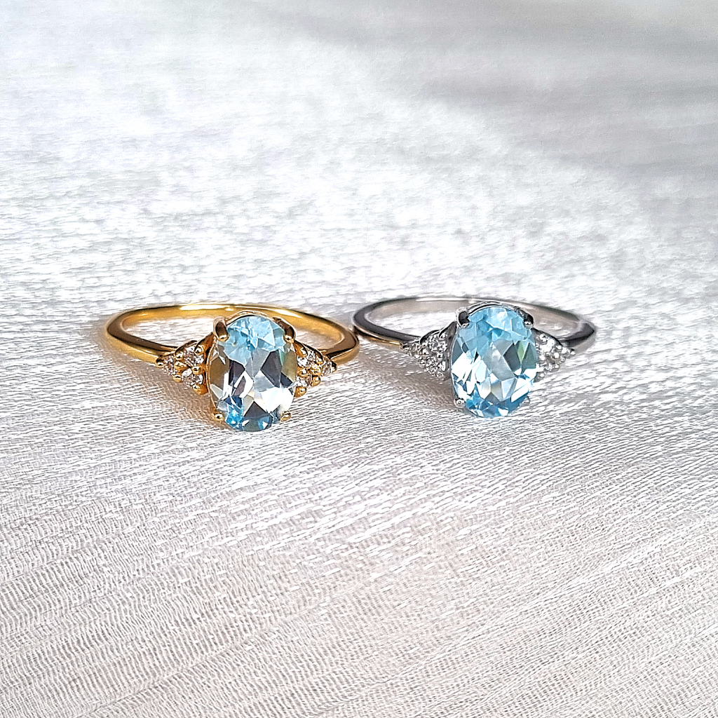 Sky Blue Topaz Ring in Sterling Silver