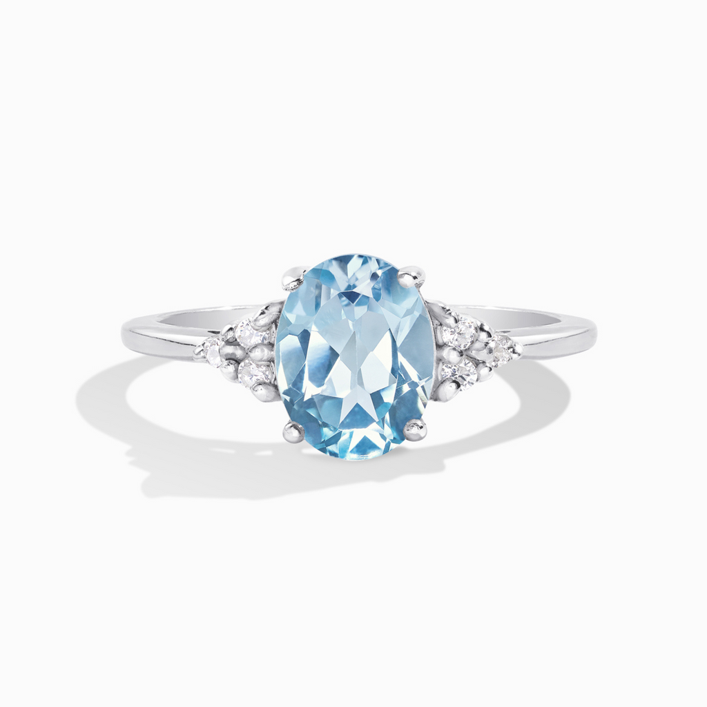 Sky Blue Topaz Ring in Sterling Silver