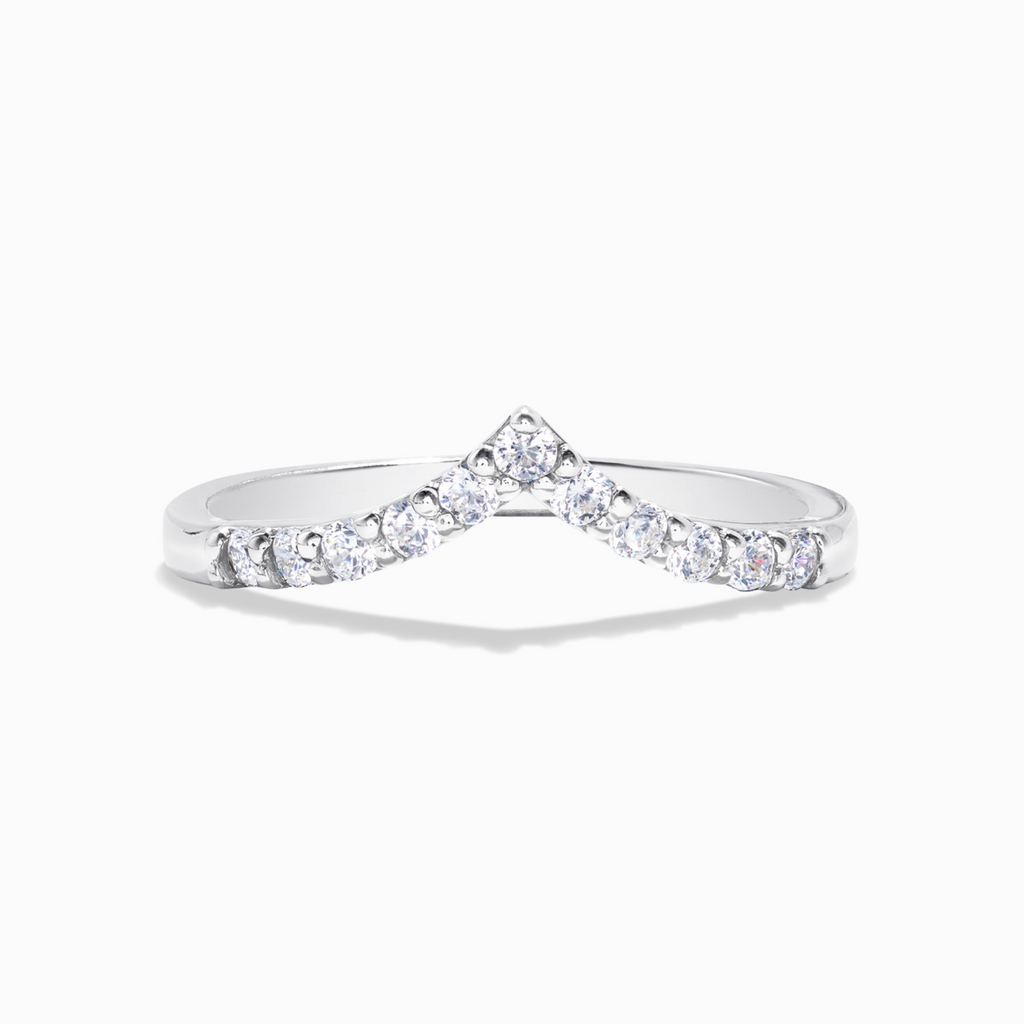 Wishbone-Ewigkeitsring aus Sterlingsilber