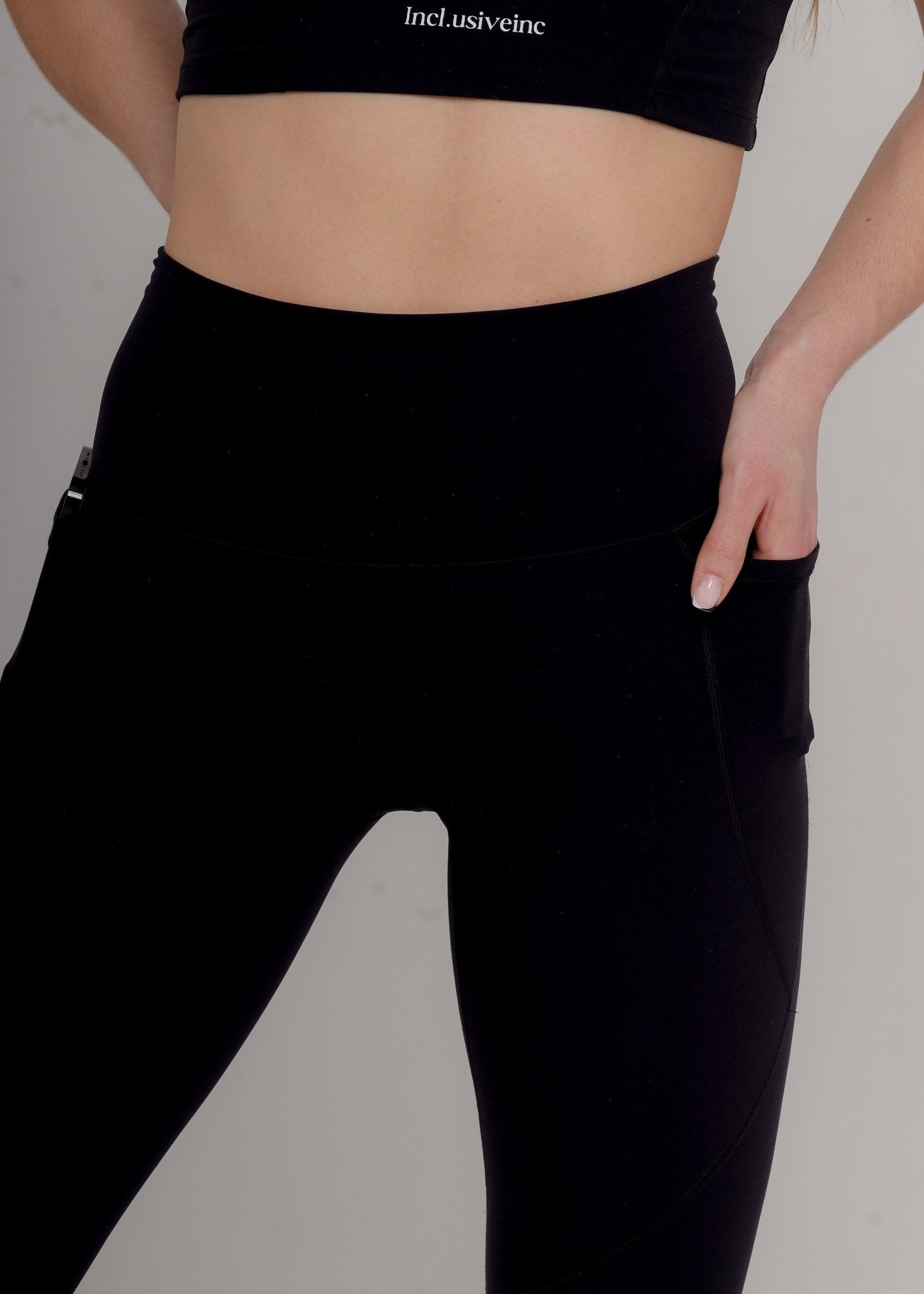 Active Black Leggings with Pockets - BECAMAS FASHION HUB