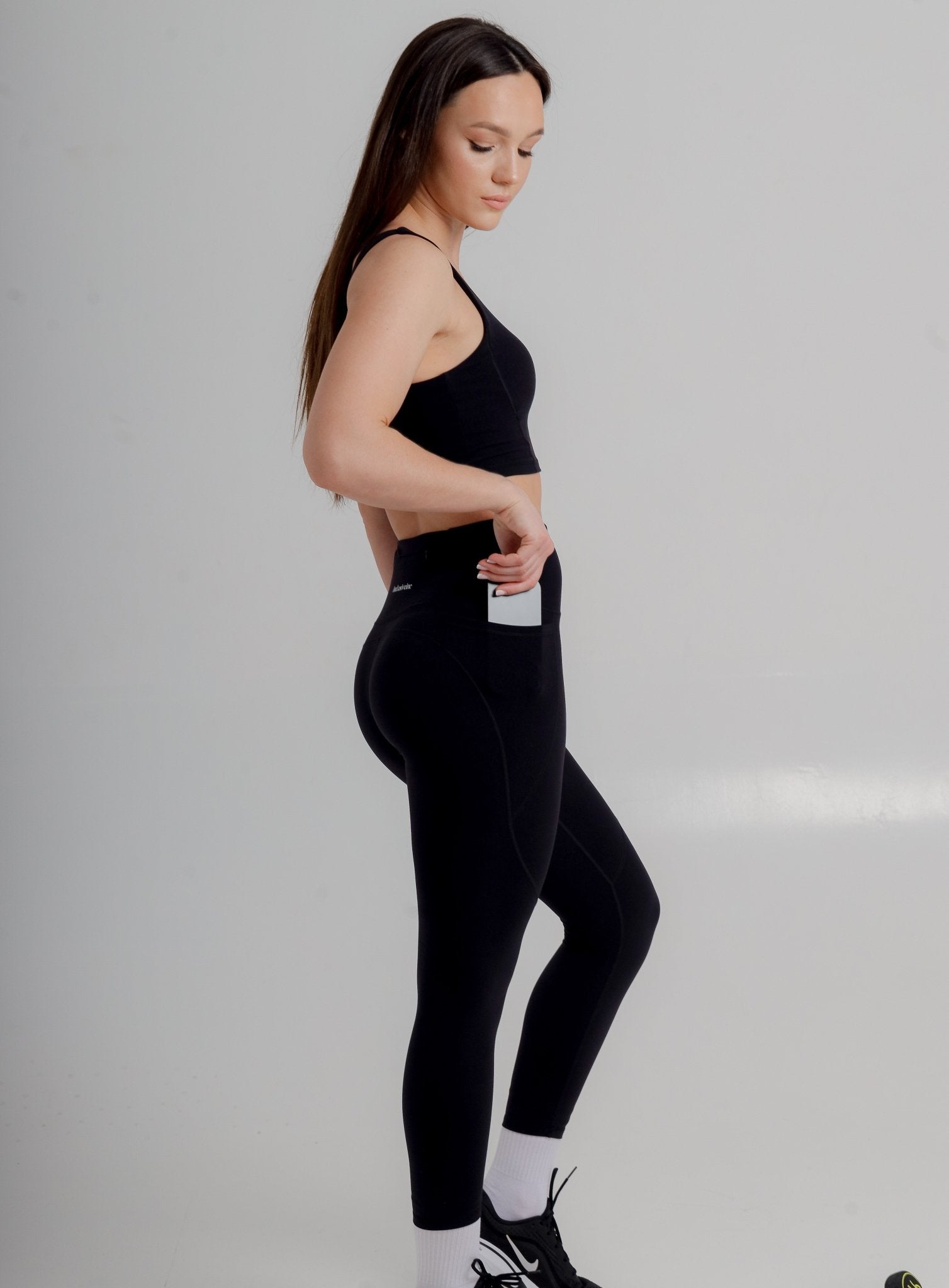 Active Black Leggings with Pockets - BECAMAS FASHION HUB