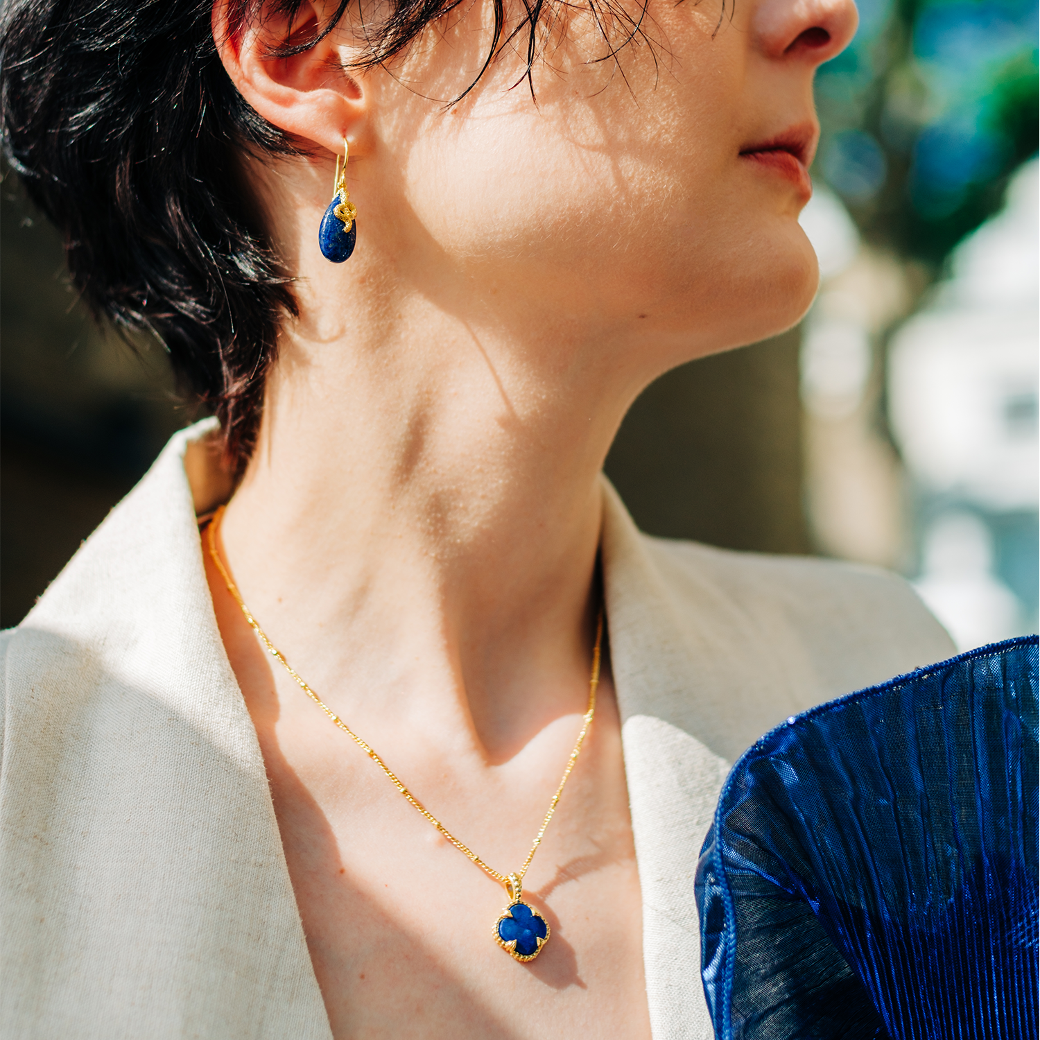 Collier Tyche en pierre précieuse Pariba Onyx