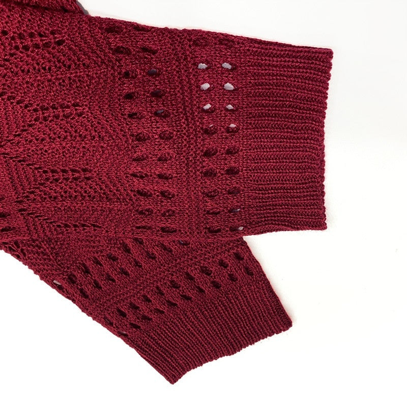 Plus Size Women's Sweater Long Sleeve V-neck Pullover Loose Sweater