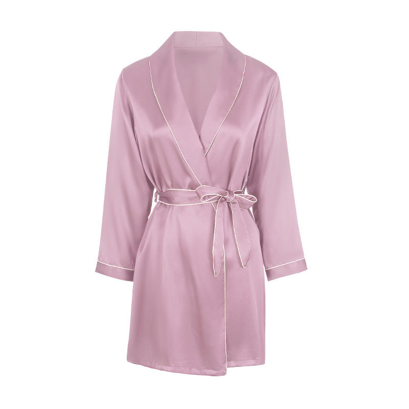 Women's High-end Mulberry Silk Luxury Home Silk Robe