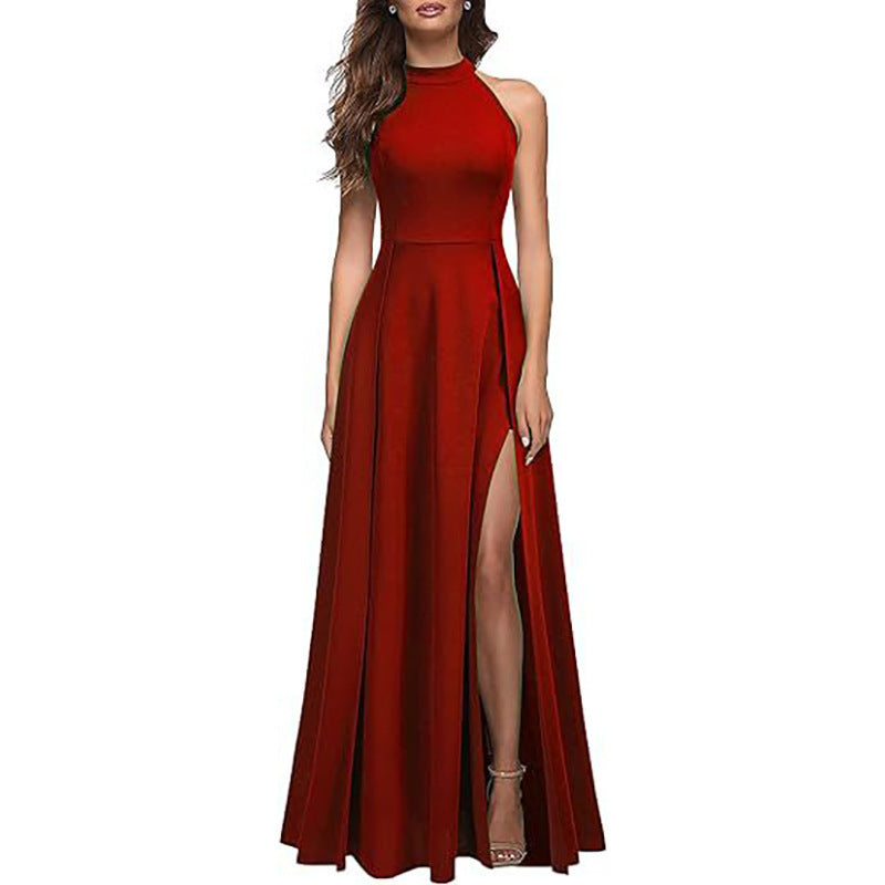 Women's Halter Evening Dress Summer Fashion