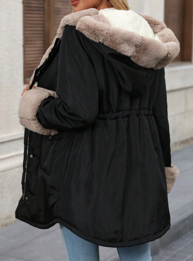 Women's Warm And Fashionable Jacket With Soft Thermal Lined And Pockets