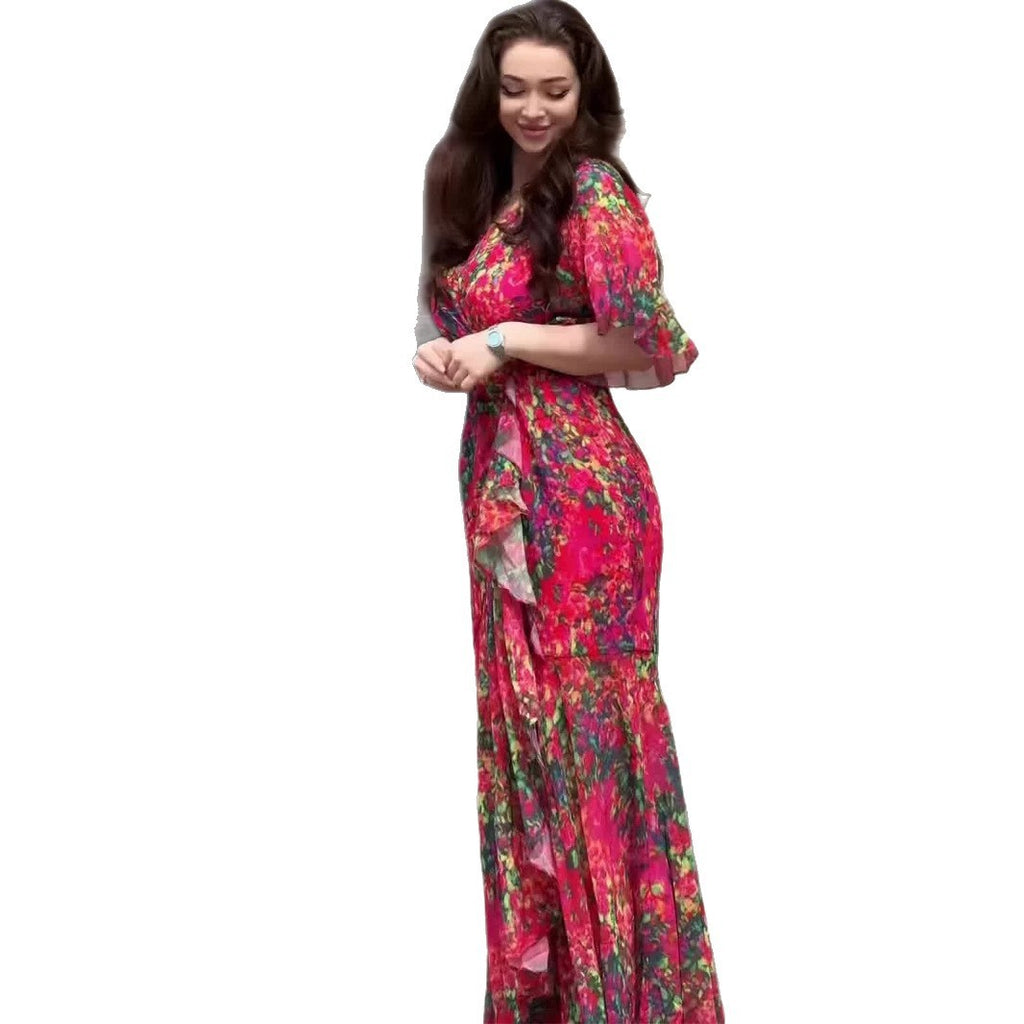 Sexy Elegant Graceful Short Sleeve Sweet Dress