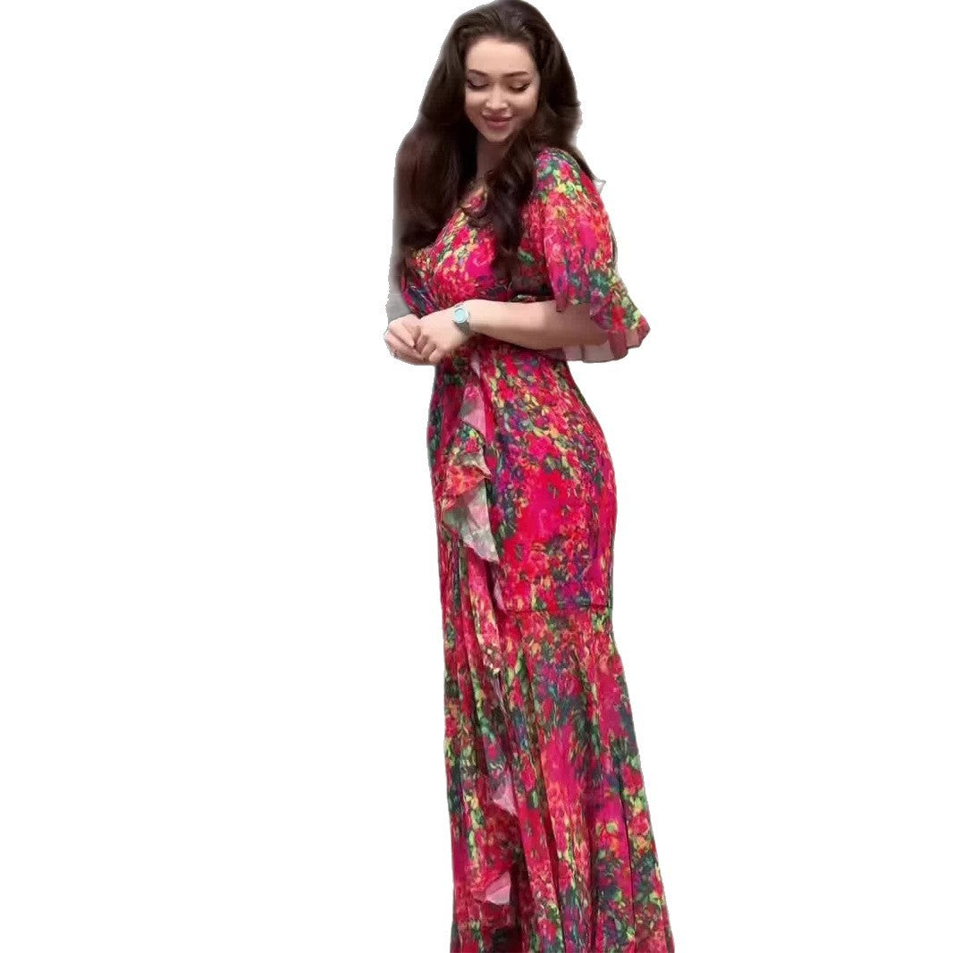 Sexy Elegant Graceful Short Sleeve Sweet Dress