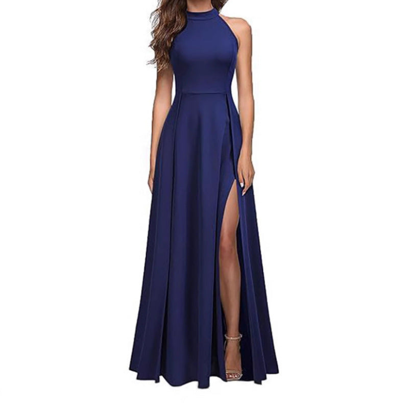 Women's Halter Evening Dress Summer Fashion