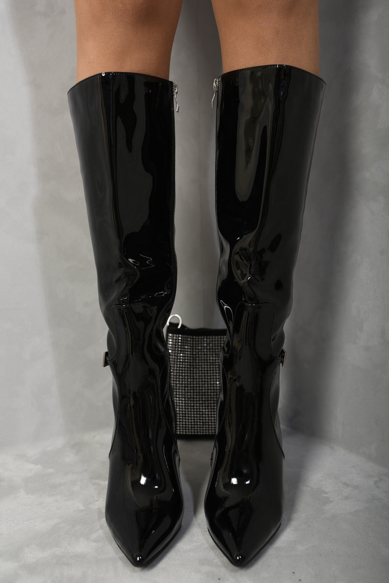 Side Zip Stiletto Boots
