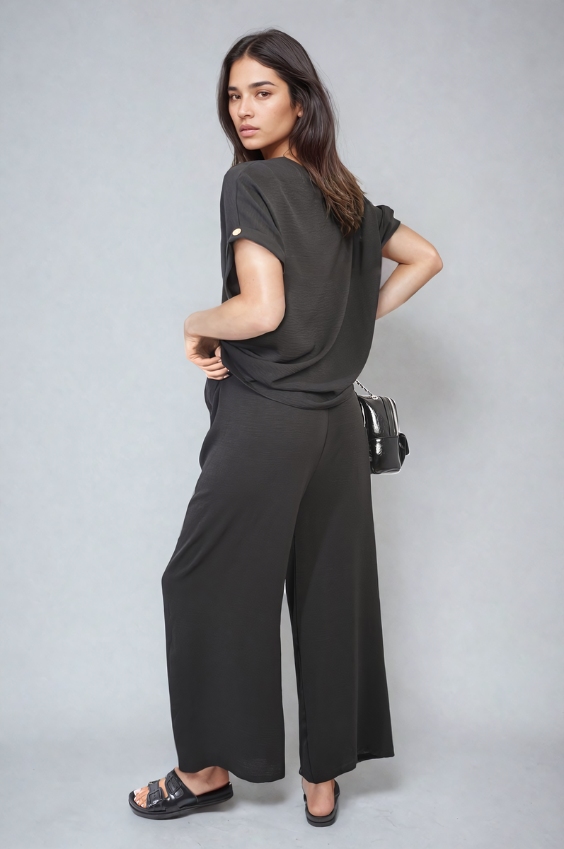 Ruffle Trim Sleeve Top