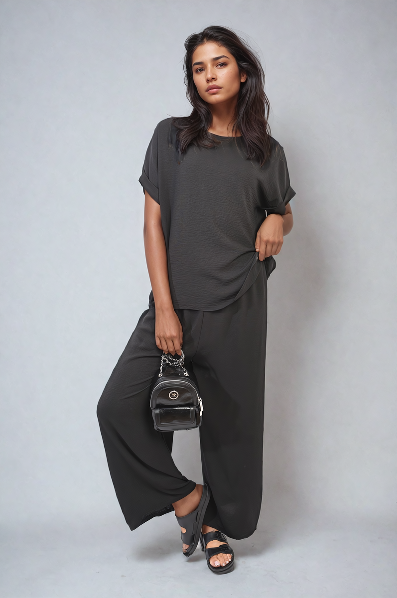 Ruffle Trim Sleeve Top
