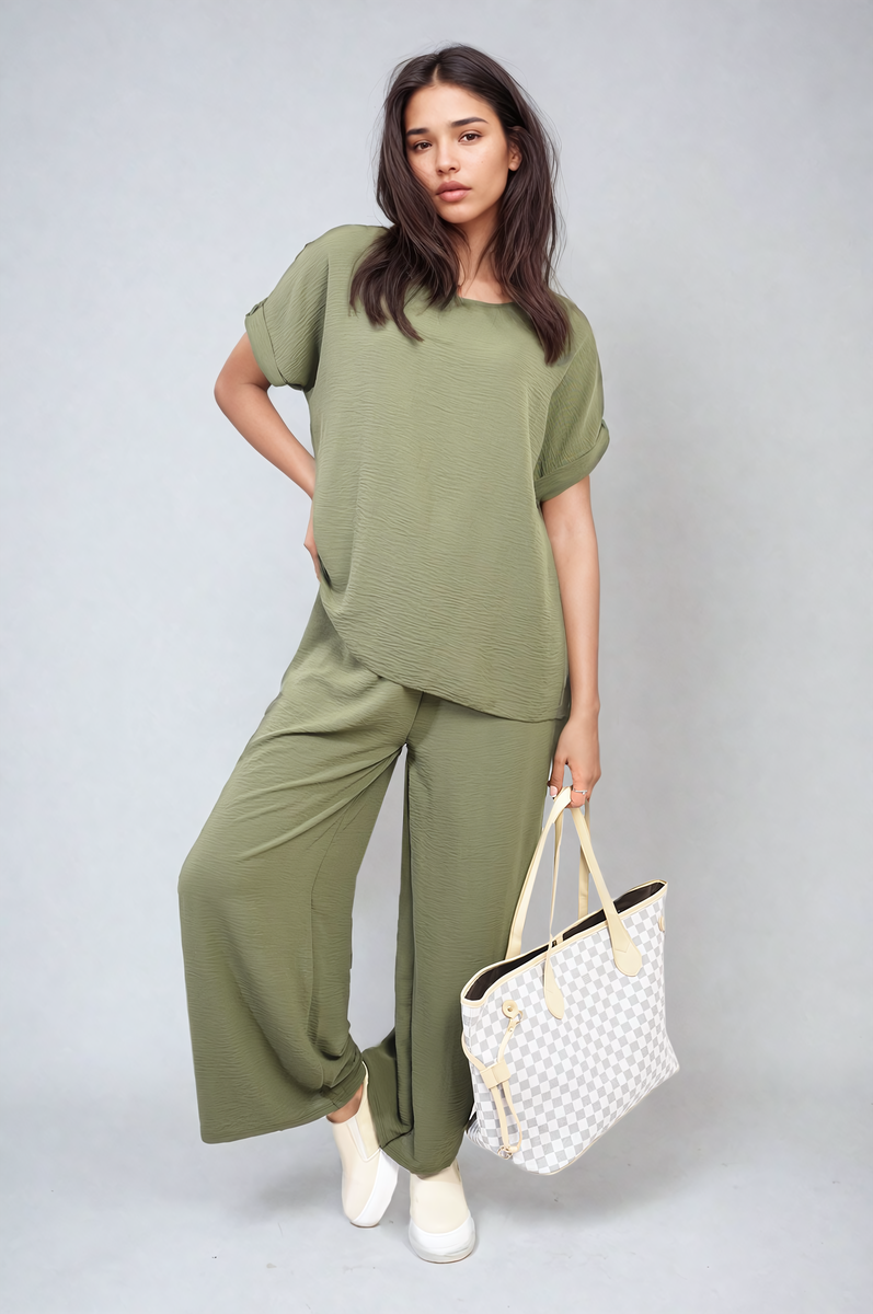 Ruffle Trim Sleeve Top